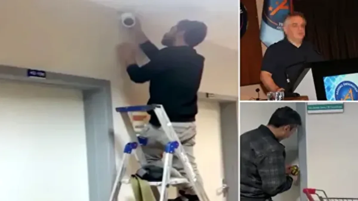 Üniversite hastanesinde gizli kamera skandalı!  