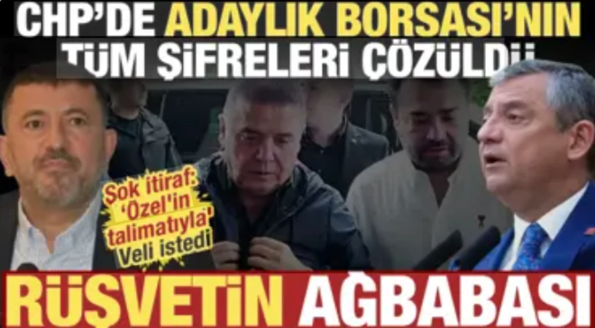 Veli Ağbaba inkar etmişti! B&ouml;cek'in oğlundan r&uuml;şvet itirafı! &Ouml;zg&uuml;r &Ouml;zel'in talimatıyla...