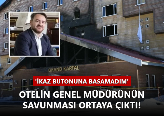 Yanan otelin genel müdürünün savunması ortaya çıktı