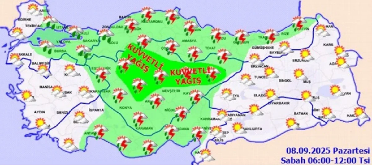 Yeni hafta sağanakla başlıyor!           