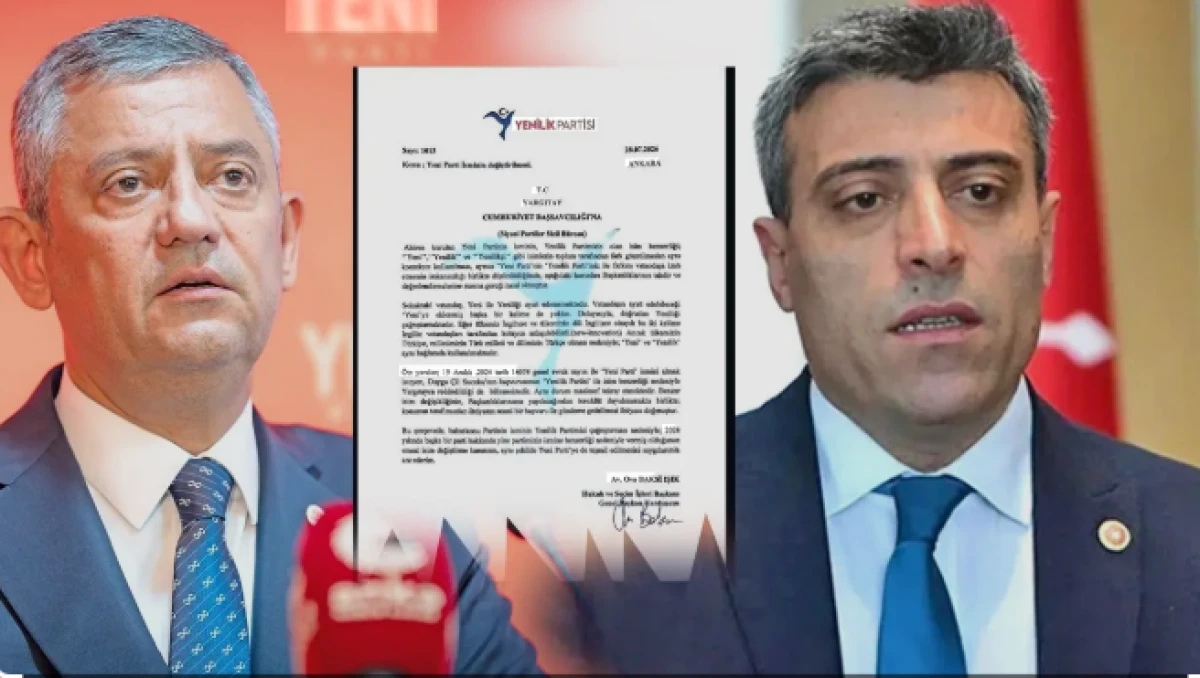 Yeni Parti'de isim krizi! Yenilik Partisi Genel Başkanı şartını a&ccedil;ıkladı