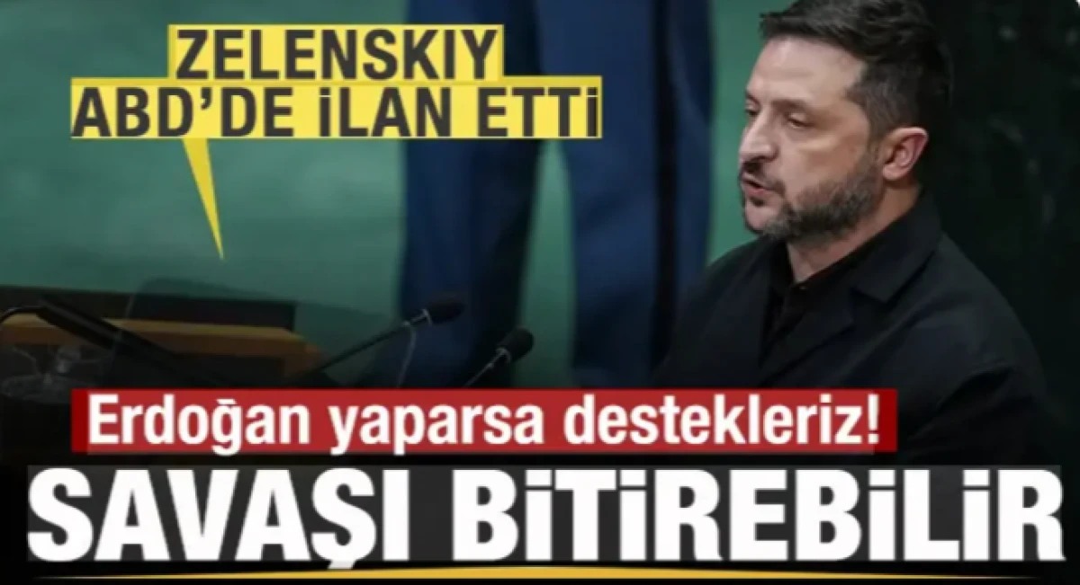 Zelenskiy ABD'de ilan etti: Erdoğan yaparsa destekleriz! Savaşı bitirebilir